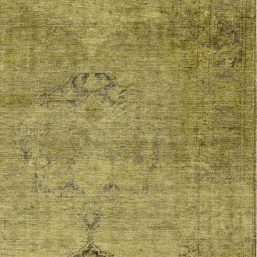 Gold Brown And Wheat Oriental Washable Indoor Outdoor Area Rug Photo 5