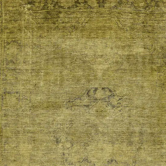 Gold Brown And Wheat Oriental Washable Indoor Outdoor Area Rug Photo 5