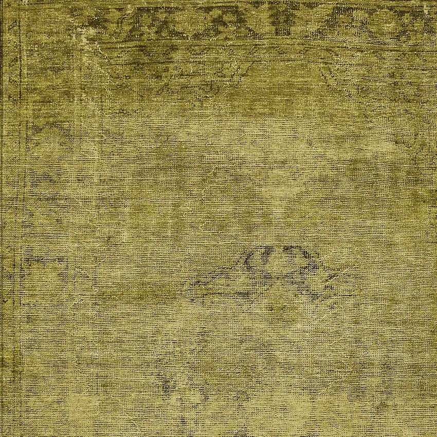 Gold Brown And Wheat Oriental Washable Indoor Outdoor Area Rug Photo 5