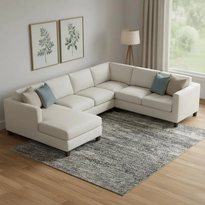 Gold Charcoal And Gray Abstract Washable Area Rug With UV Protection Photo 2