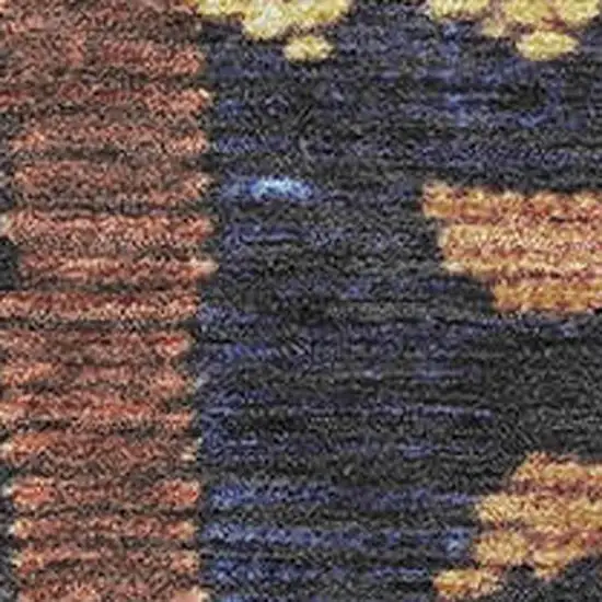 Gold Copper And Ivory Tribal Washable Area Rug With UV Protection Photo 3