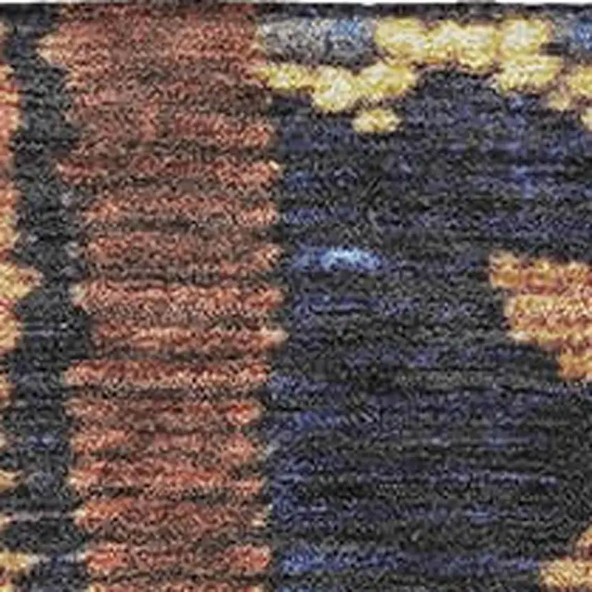 Gold Copper And Ivory Tribal Washable Area Rug With UV Protection Photo 3