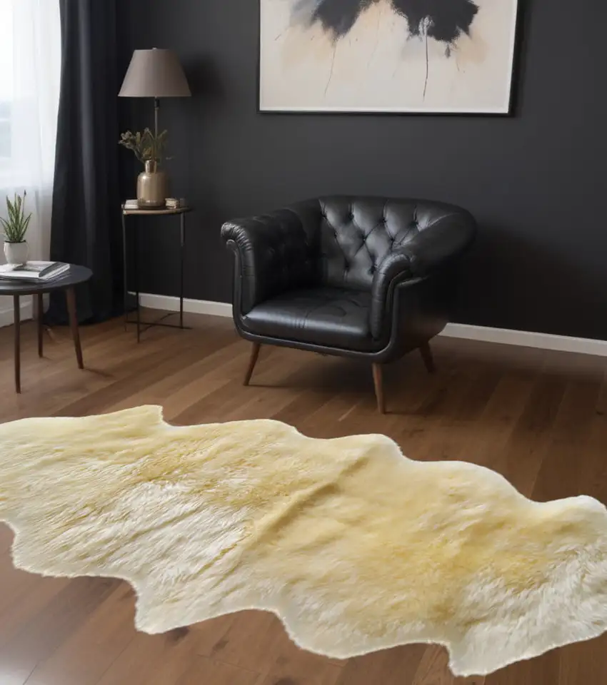 Gradient Grey Animal Print Area Rug Photo 1