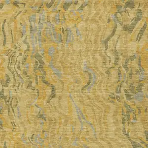 Photo of Gold Gray And Beige Abstract Washable Indoor Outdoor Area Rug