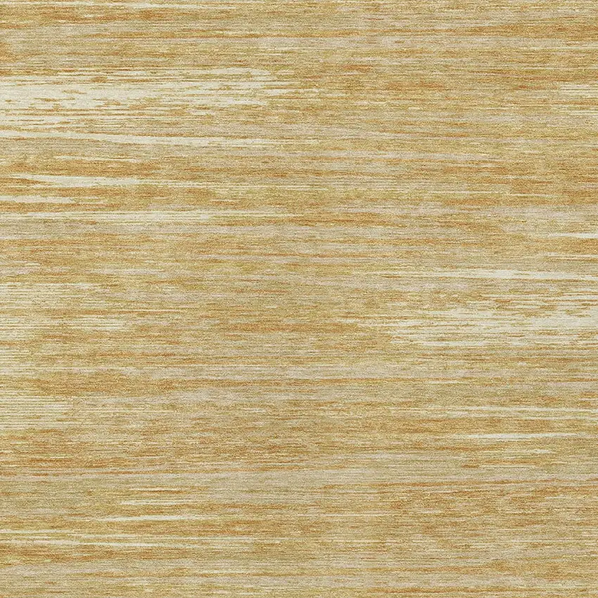 Gold Gray And Ivory Striped Washable Indoor Outdoor Area Rug Photo 6
