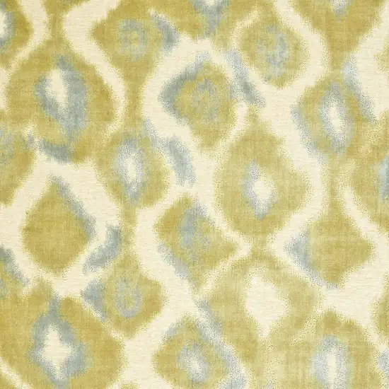 Gold Gray and Tan Abstract Power Loom Area Rug Photo 7