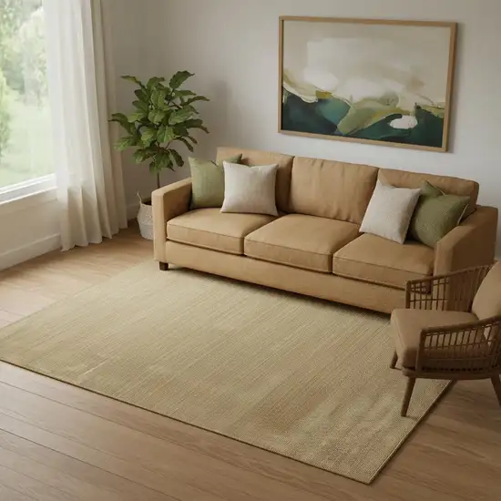 Gold Hand Woven Area Rug Photo 1