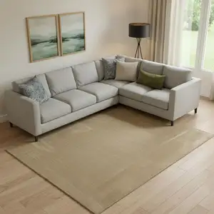 Photo of Gold Hand Woven Area Rug