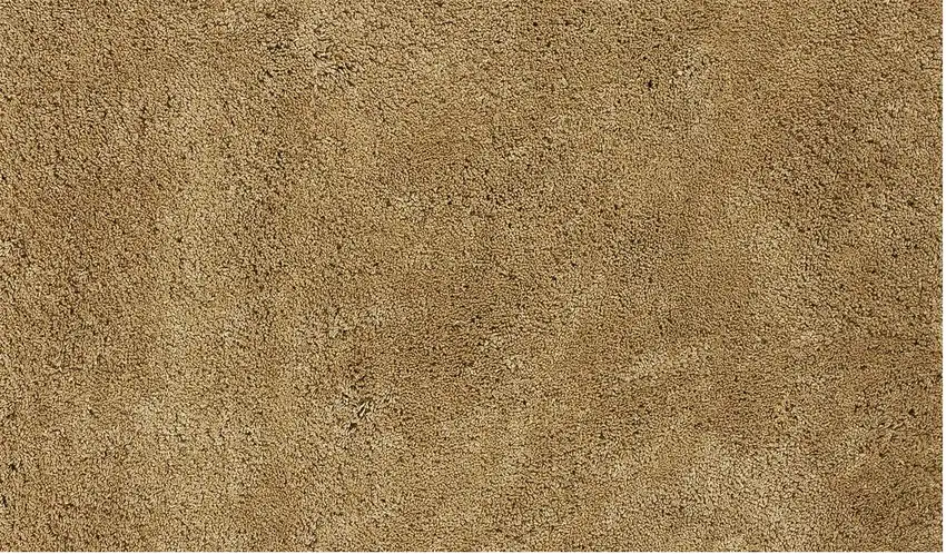 8' Gold Indoor Shag Runner Rug Photo 3