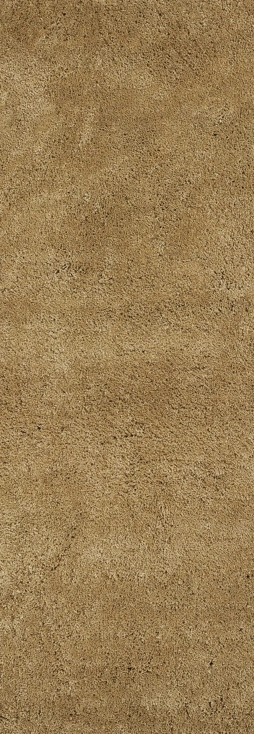 Gold Indoor Shag Runner Rug Photo 1
