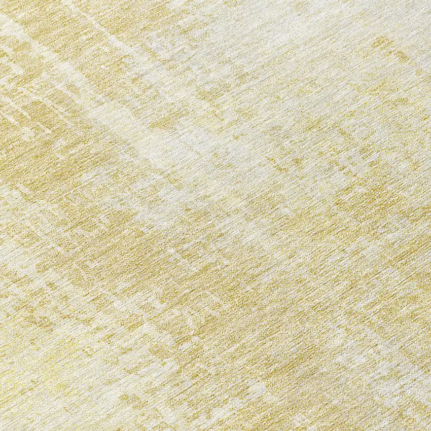 Gold Ivory And Beige Abstract Washable Indoor Outdoor Area Rug Photo 8