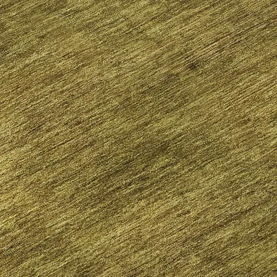 Gold Ivory And Gray Striped Washable Area Rug With UV Protection Photo 9