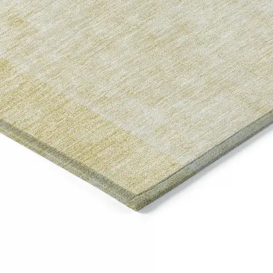 Gold Ivory And Yellow Geometric Washable Indoor Outdoor Area Rug Photo 3