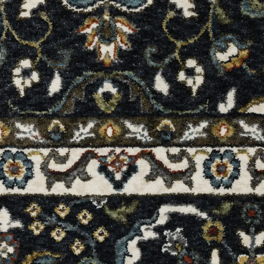 Gold Medallion Area Rug With Fringe Photo 7