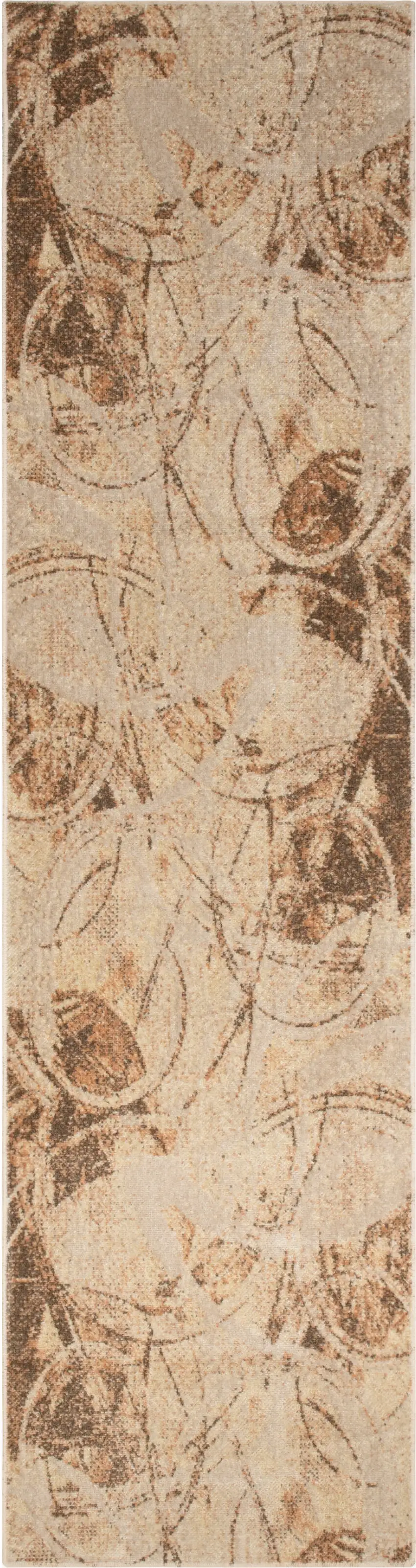 Gold Oriental Power Loom Washable Area Rug Photo 1