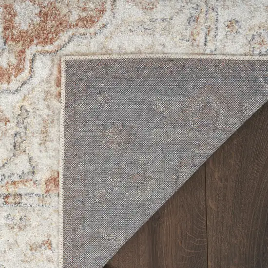 Gold Oriental Power Loom Washable Area Rug Photo 1