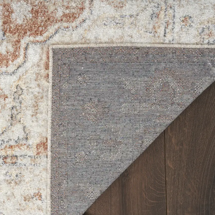 Gold Oriental Power Loom Washable Area Rug Photo 1