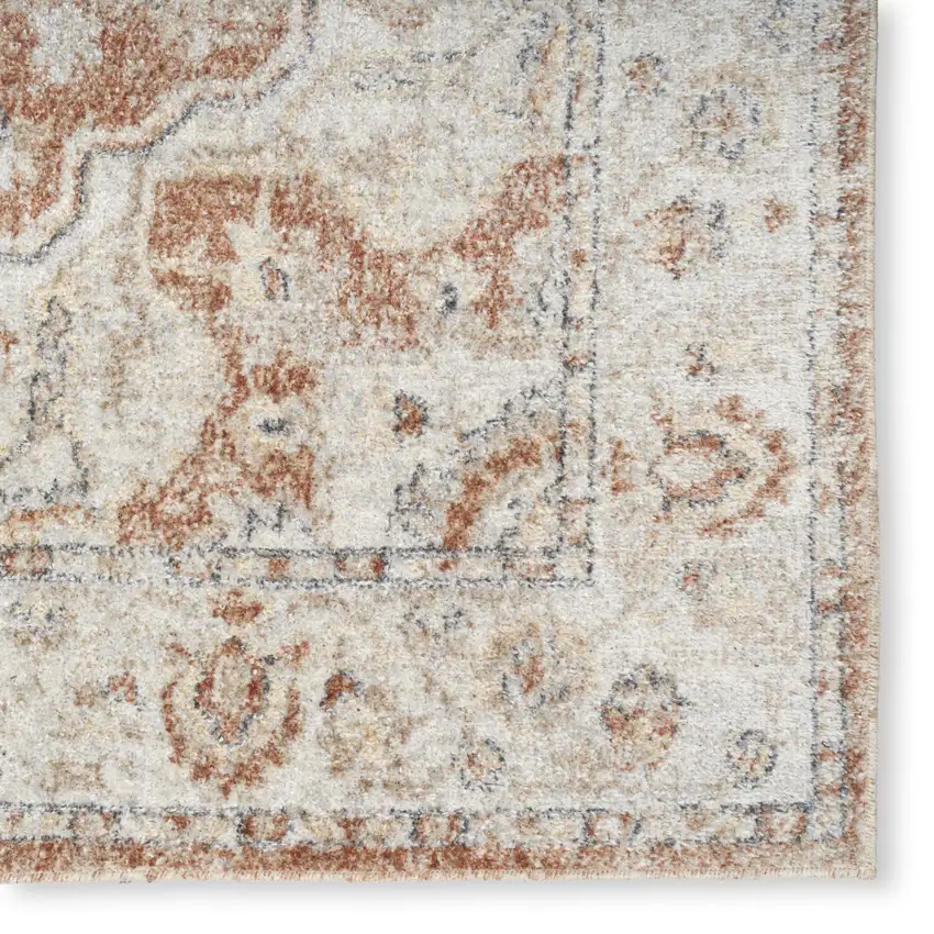 Gold Oriental Power Loom Washable Area Rug Photo 8