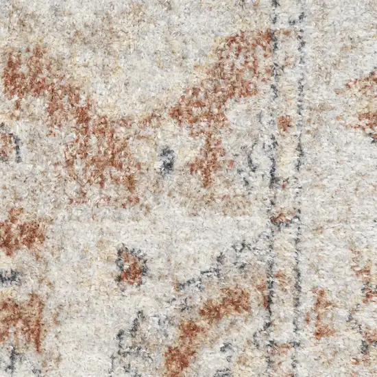 Gold Oriental Power Loom Washable Area Rug Photo 4