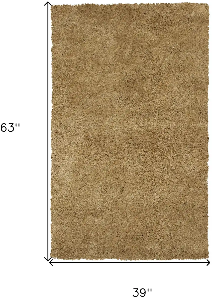 Gold Plain Area Rug Photo 7