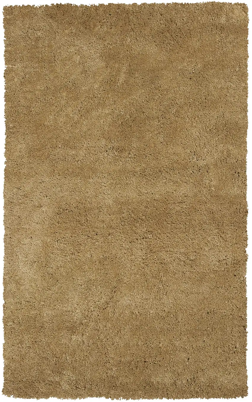 Gold Plain Indoor Area Rug Photo 1