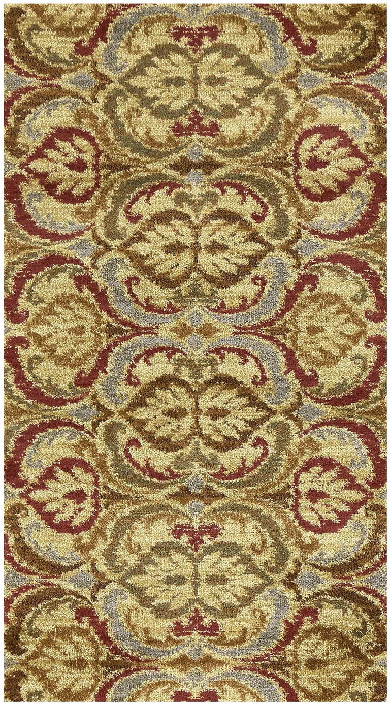 Gold Polypropylene Rug Photo 5