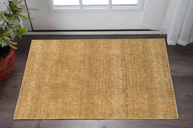 Gold Rust Brown Ivory Purple And Lavender Power Loom Stain Resistant Area Rug Photo 5
