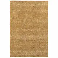 Photo of Gold Rust Brown Ivory Purple And Lavender Power Loom Stain Resistant Area Rug