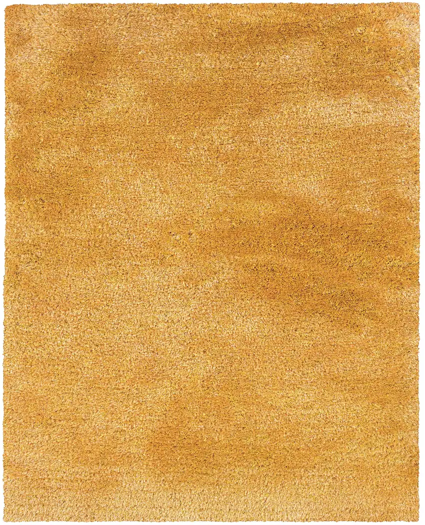 Gold Shag Hand Tufted Area Rug Photo 2