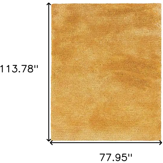 Gold Shag Hand Tufted Area Rug Photo 7