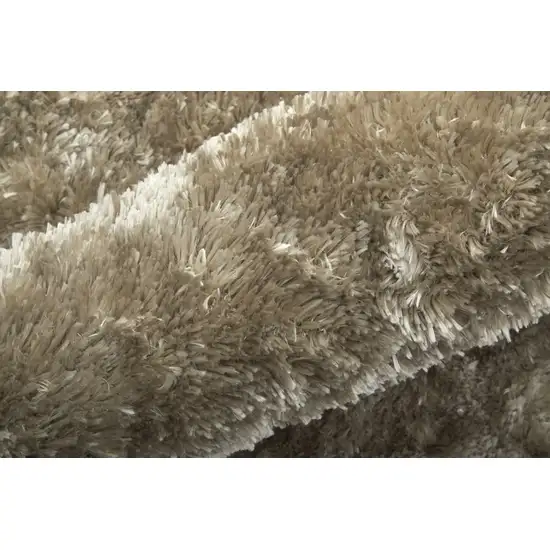 Gold Shag Hand Tufted Area Rug Photo 8