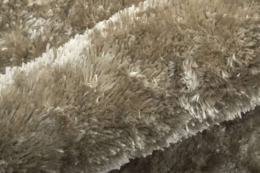 Gold Shag Hand Tufted Area Rug Photo 8