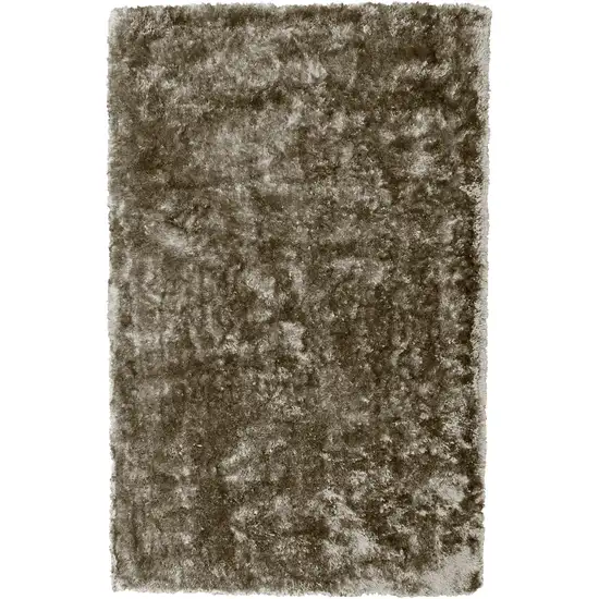 Gold Shag Hand Tufted Area Rug Photo 3