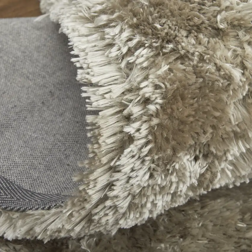 Gold Shag Hand Tufted Area Rug Photo 3