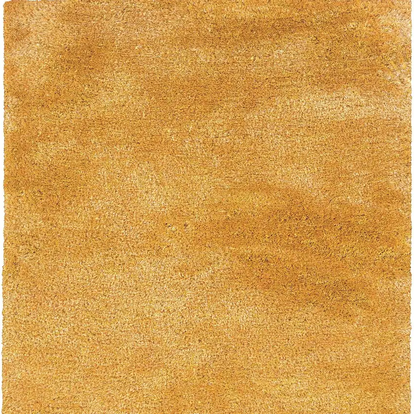 Gold Shag Hand Tufted Area Rug Photo 5