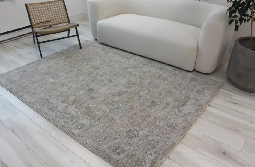 Gold Southwestern Power Loom Stain Resistant Area Rug Photo 8