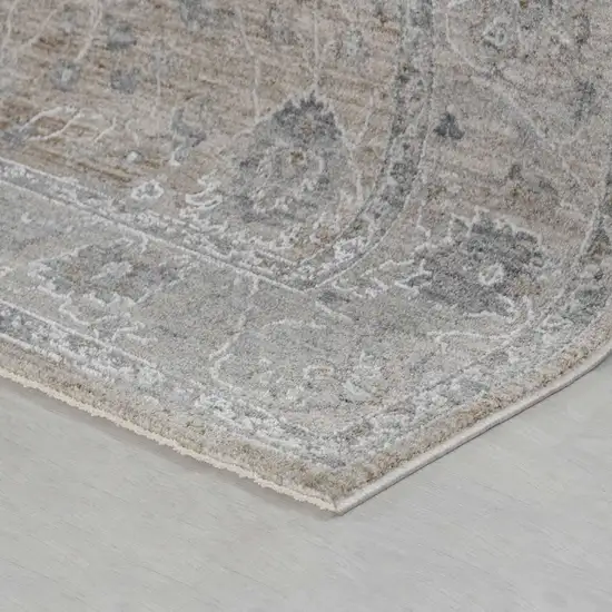 Gold Southwestern Power Loom Stain Resistant Area Rug Photo 5