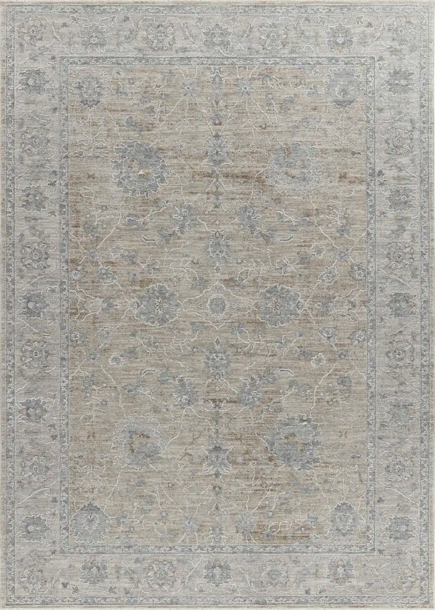 Gold Southwestern Power Loom Stain Resistant Area Rug Photo 2