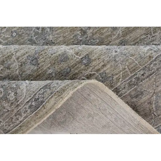 Gold Southwestern Power Loom Stain Resistant Area Rug Photo 9