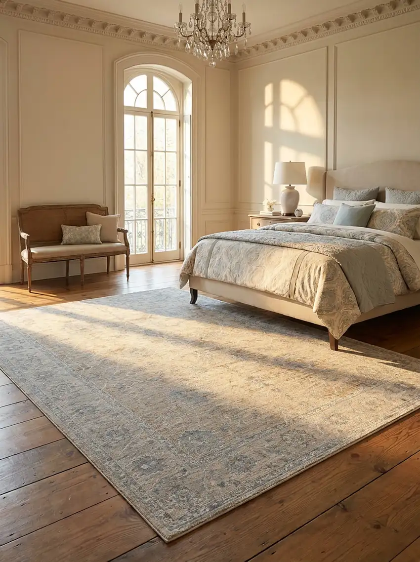 Gold Southwestern Power Loom Stain Resistant Area Rug Photo 7