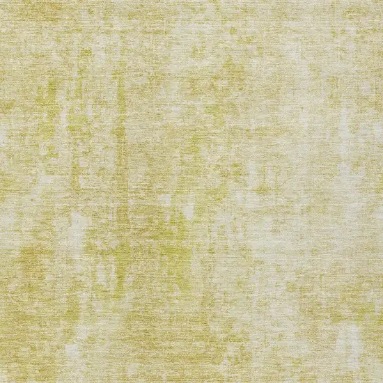 Gold Wheat And Ivory Abstract Washable Indoor Outdoor Area Rug Photo 6