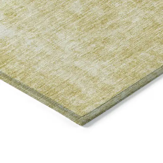 Gold Wheat And Ivory Abstract Washable Indoor Outdoor Area Rug Photo 4