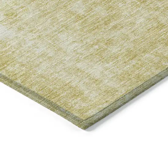 Gold Wheat And Ivory Abstract Washable Indoor Outdoor Area Rug Photo 4