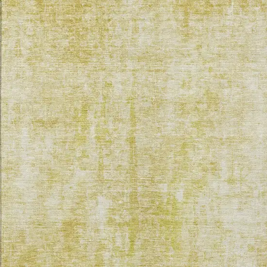 Gold Wheat And Ivory Abstract Washable Indoor Outdoor Area Rug Photo 5