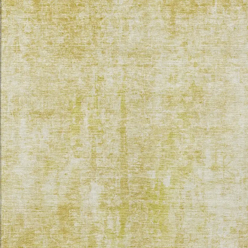 Gold Wheat And Ivory Abstract Washable Indoor Outdoor Area Rug Photo 5
