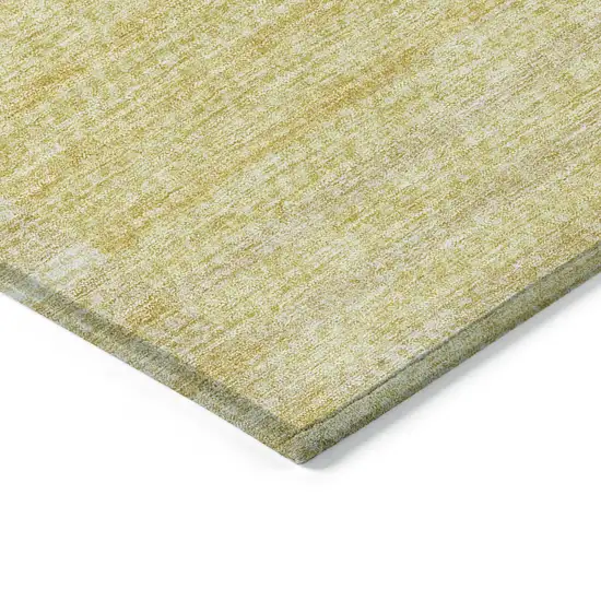 Gold Wheat And Ivory Striped Washable Indoor Outdoor Area Rug Photo 4