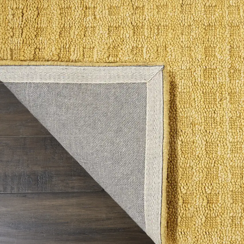Gold Wool Area Rug Photo 9