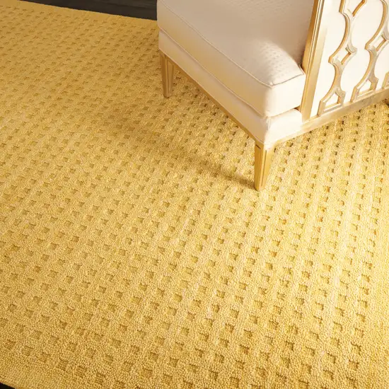 Gold Wool Area Rug Photo 5