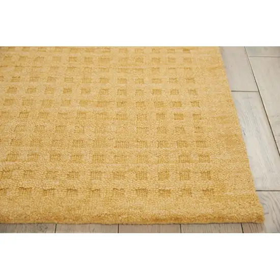Gold Wool Area Rug Photo 7