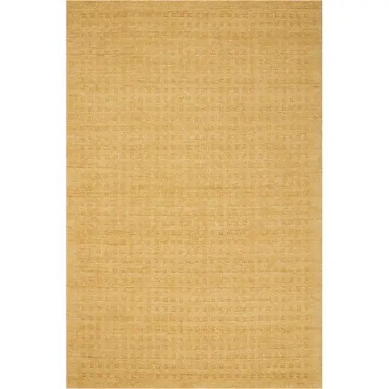 Gold Wool Area Rug Photo 2